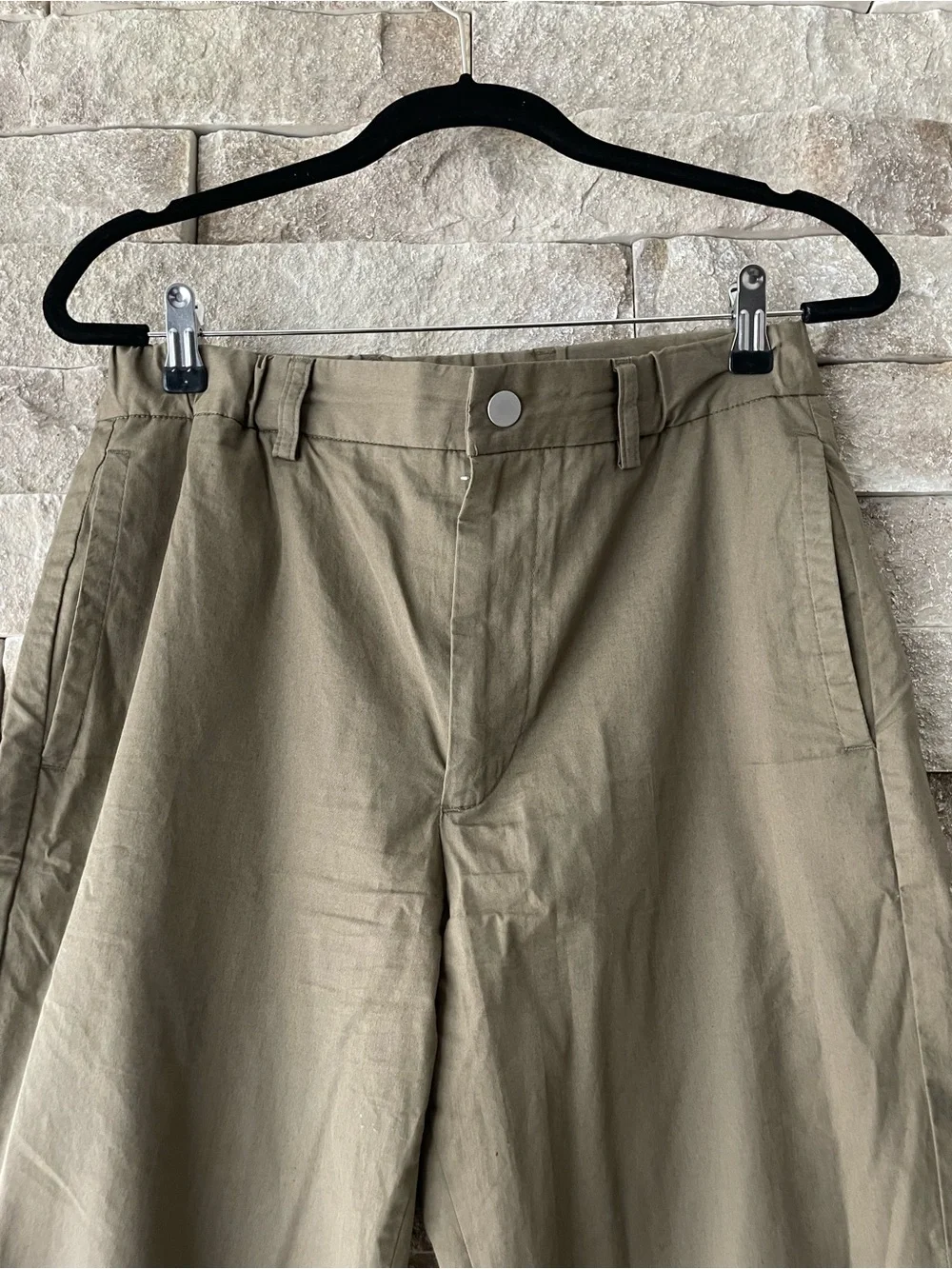 Mossimo Dutti Men's Olive Straight-Leg Chinos